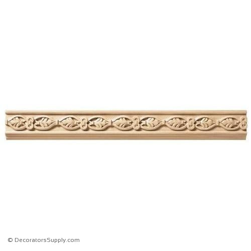 1-1/2" Running Palmette Panel Mould - (8' increments)