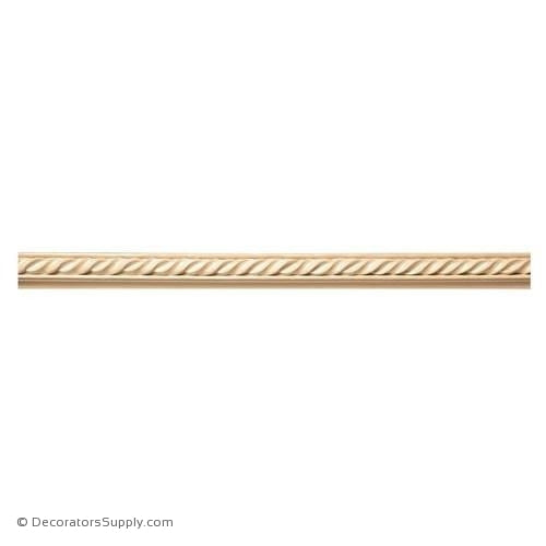 1-1/4" Twisting Ribbon Panel Mould - (8' increments)