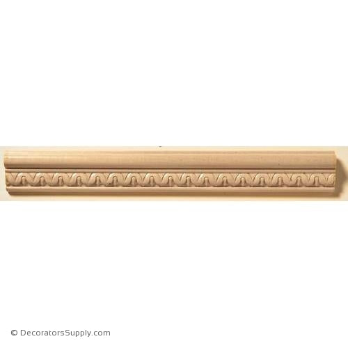 1-1/2" Lamb's Tongue Lip Panel Mould - (8' increments)