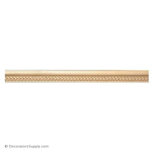 1-1/2" Running Coin Lip Panel Mould - (8' increments)