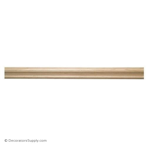 1-1/2" Traditional  Lipping Panel Mould - (8' increments)