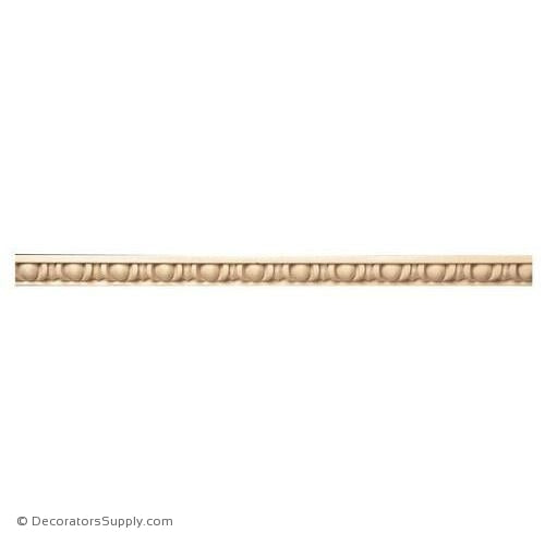 1" Egg & Dart Panel Mould - (8' increments)