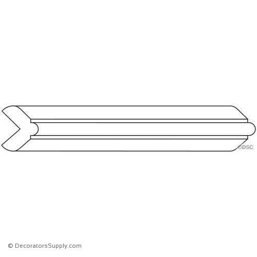 Outside Corner Molding - Smooth - 13/16" x 13/16"