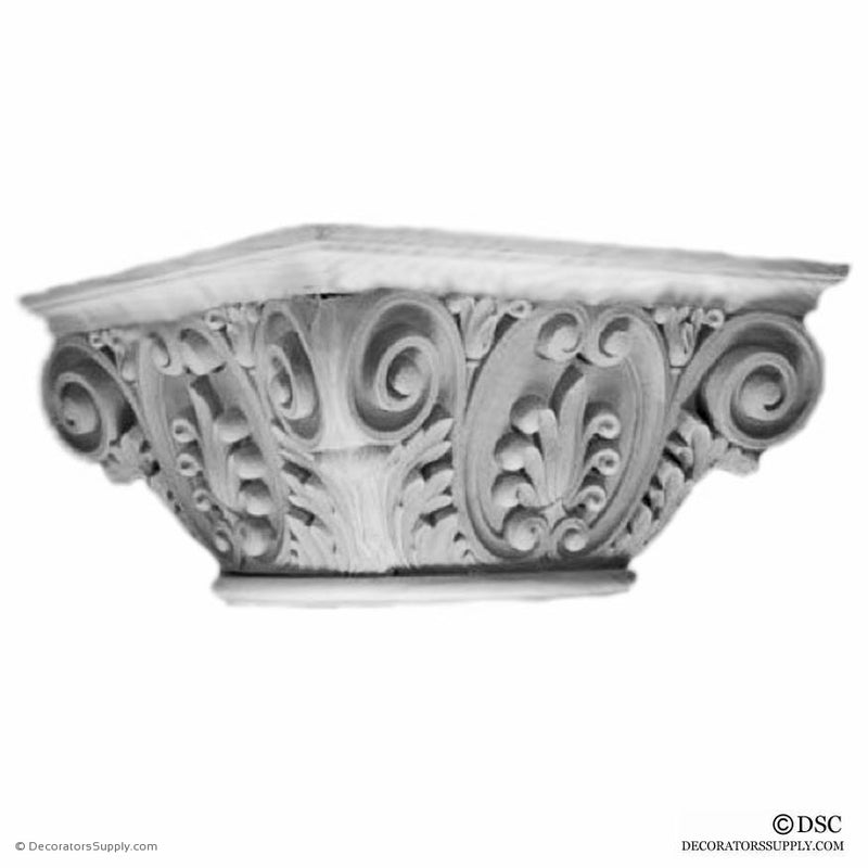 Plaster Capital [Round] - Renaissance Orleans-Decorators Supply