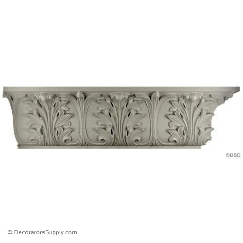 Plaster Crown Mldg - Roman - 4 1/4" Proj x 7 3/4" Drop-Decorators Supply