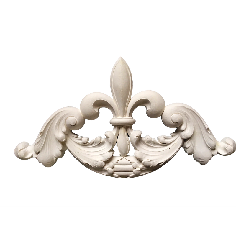 Panel Design Corner Ornament  11" H x 11" W x 1-1/4" Relief