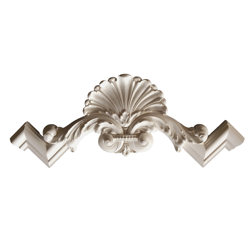Plaster Ceiling Corner Ornament 13"H x 13"W x 1-1/2" Relief