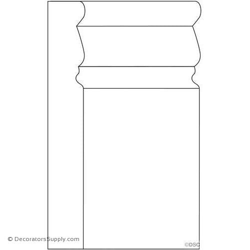 Architectural Wood Plinth Block - (Poplar & Red Oak)