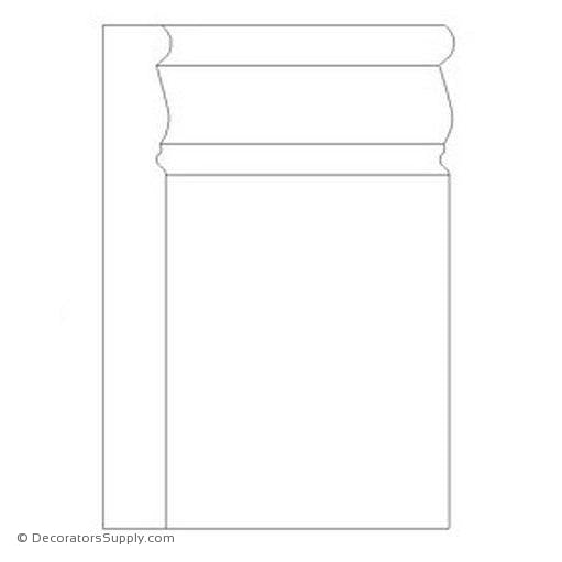 Architectural Wood Plinth Block - (Poplar & Red Oak)