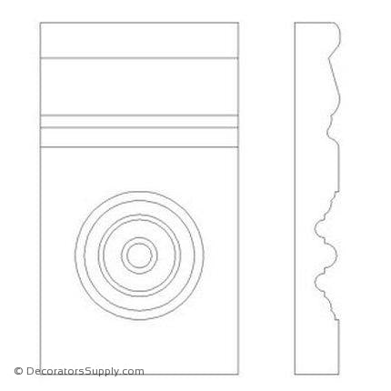 Architectural Wood Plinth Block