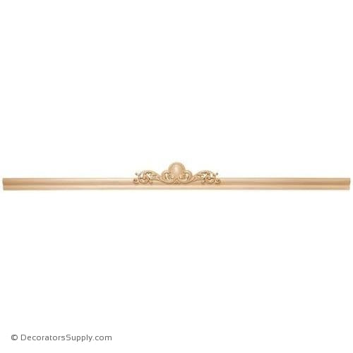 Medium Scrolled Acanthus Wood Pediment - (Cherry)