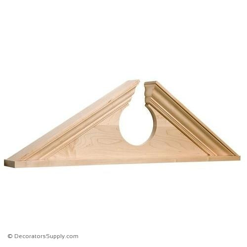 Large Broken Wood Pediment - (Cherry)