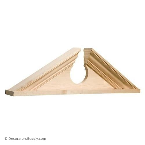 Medium Broken Wood Pediment - (Cherry)