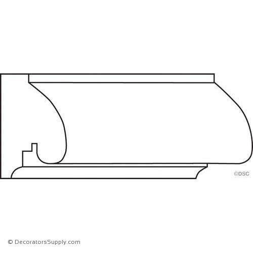 Panel Moulding - Smooth - 1 1/2" x 2 1/2" Wide