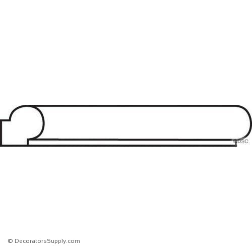 Panel Moulding - Smooth - 3/4" x 3/4" Wide