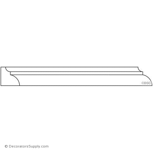 Panel Moulding - Smooth - 3/4" x 3/4" Wide