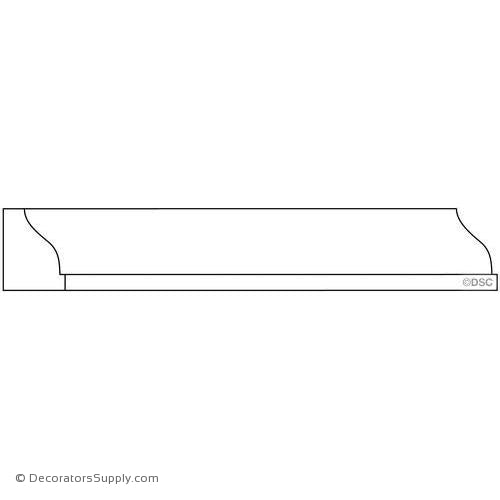 Panel Moulding - Smooth - 3/4" x 1" Wide
