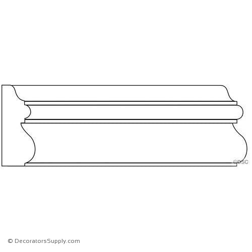 Panel Moulding - Smooth - 3/4" x 2" Wide