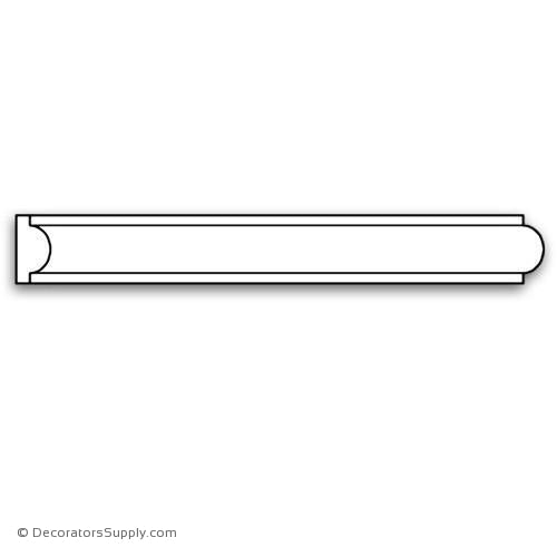 Panel Moulding - Smooth - 3/8 x 3/4