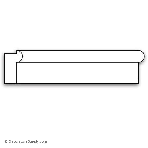 Panel Moulding - Smooth - 3/4 x 1 3/8