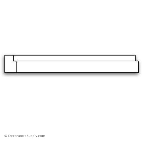 Panel Moulding - Smooth - 1/2 x 3/4