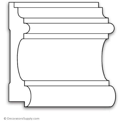 Panel Moulding - Smooth - 1 1/16 x 5