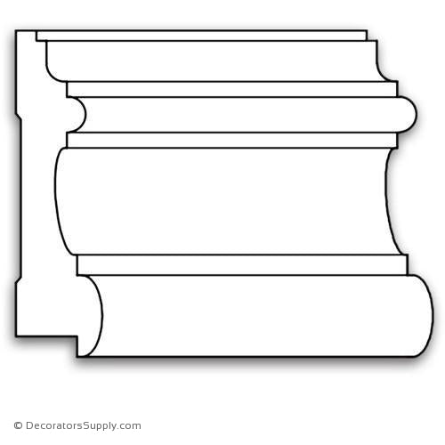Panel Moulding - Smooth - 1 1/16 x 4