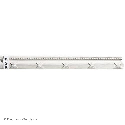Mon Reale® Panel Moulding-Reed & Ribbon w/Beads- 13/16" x 2 1/2"
