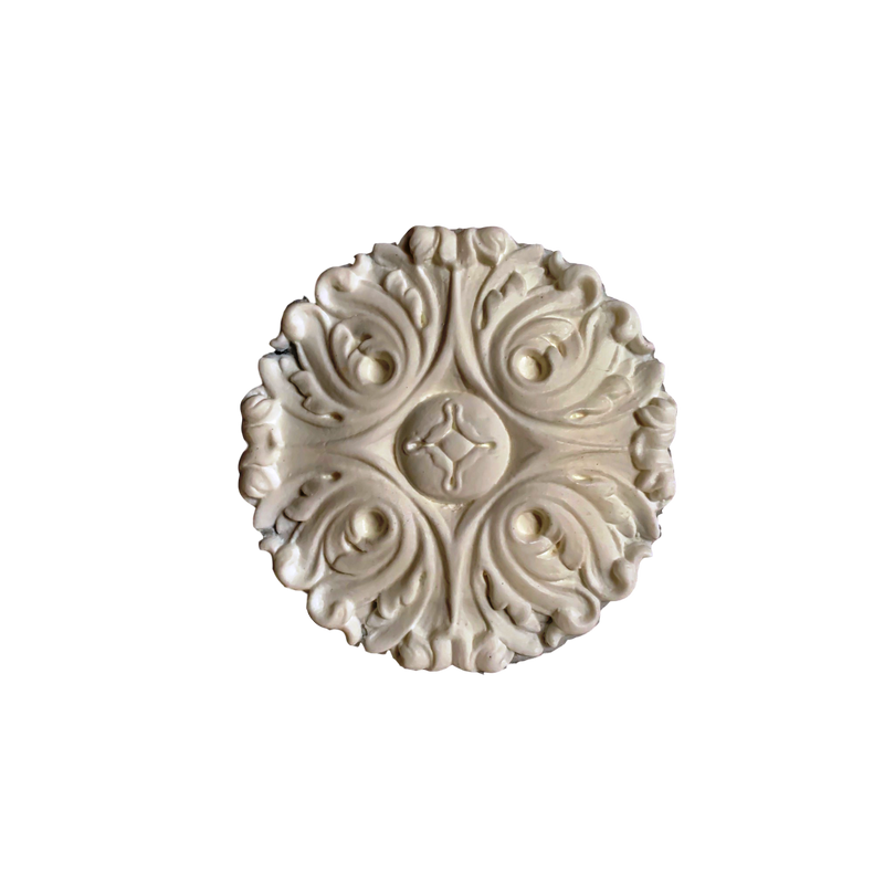 Resin (Exterior) Rosette Circle 4-1/8" Diameter
