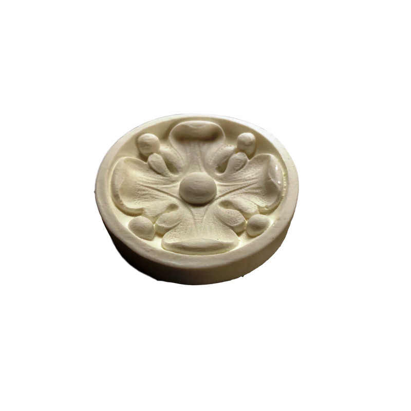 Resin Exterior Rosette - Circle 2-3/4" x 1/2"