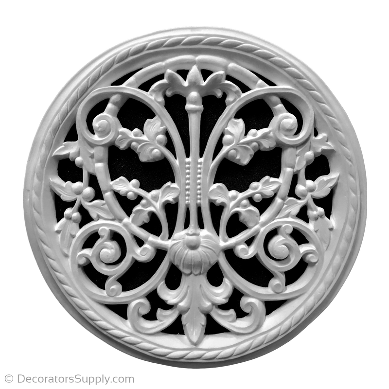 Resin Grille 12-7/8" Diameter x 9/16" Relief