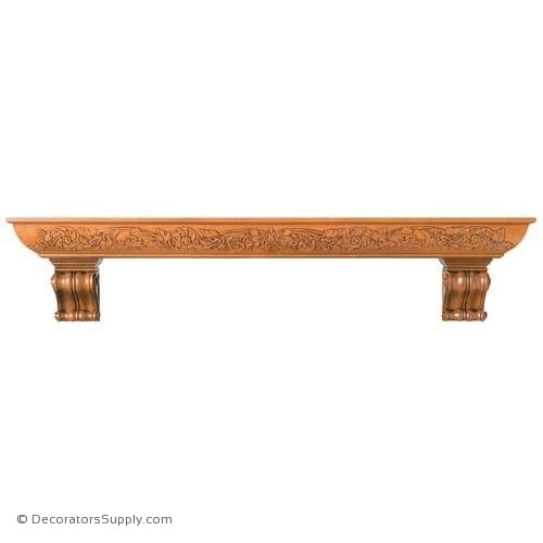 Scrolled Bolecti Wood Range Hood - (Cherry & Maple)