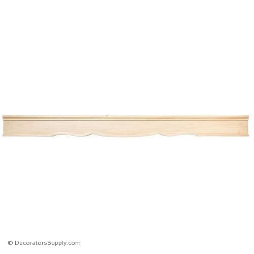Smooth Scrolled Wood Range Hood - (Cherry & Maple)