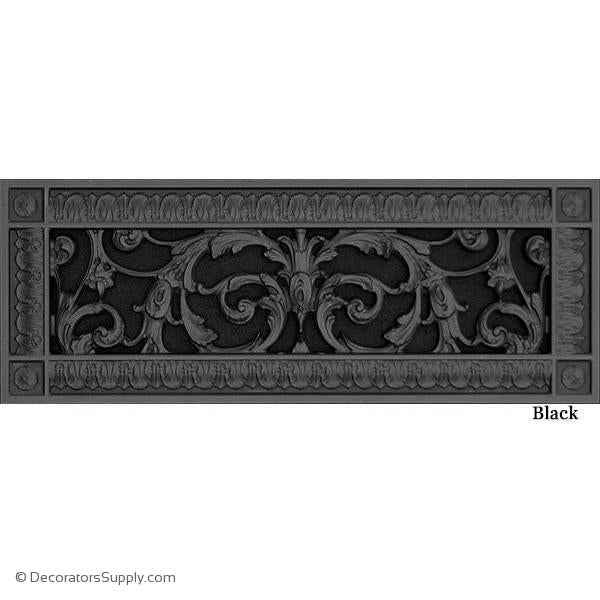 RESIN LOUIS XIV GRILLE - 4X14 DUCT, 6 X 16 FRAME