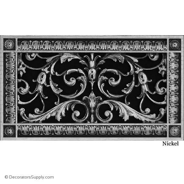 RESIN LOUIS XIV GRILLE - 6X12 DUCT, 8 X 14 FRAME