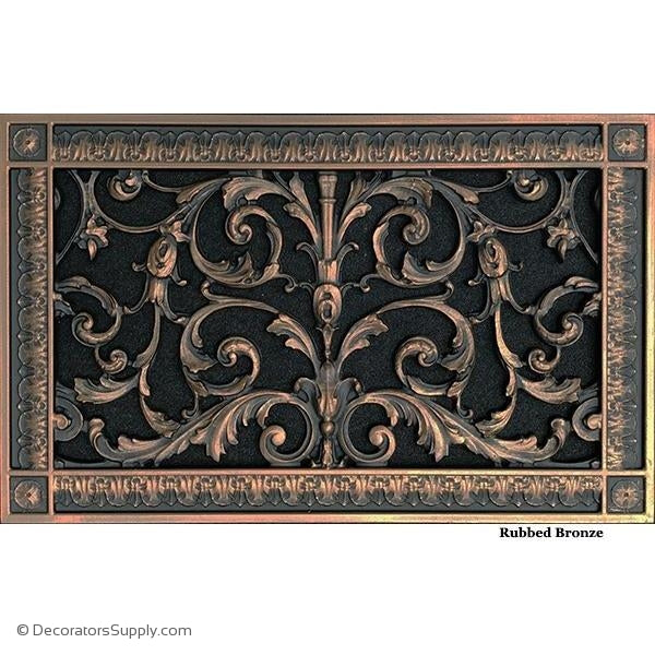 RESIN LOUIS XIV GRILLE - 8X14 DUCT, 10 X 16 FRAME