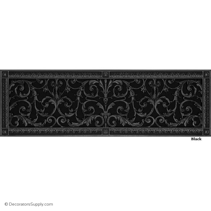 RESIN LOUIS XIV GRILLE 8 X 30" DUCT, 10 X 32" FRAME