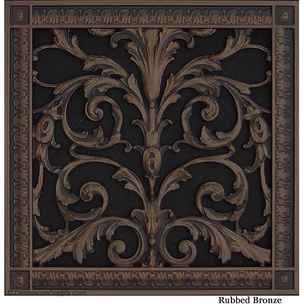 RESIN LOUIS XIV GRILLE - 12X12 DUCT, 14 X 14 FRAME