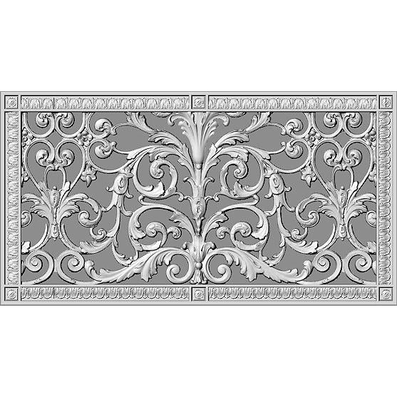 RESIN LOUIS XIV GRILLE - 12X24 DUCT, 14 X 26 FRAME