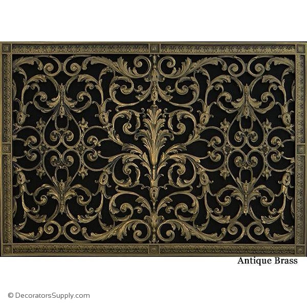 RESIN LOUIS XIV GRILLE - 20 X 30"  DUCT, 22 X 32" FRAME
