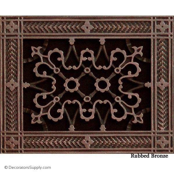 RESIN ARTES & CRAFTS GRILLE - 6X8 DUCT, 8 X 10 FRAME