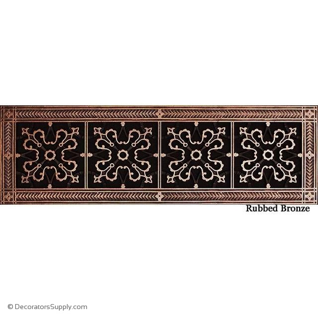 RESIN ARTES & CRAFTS GRILLE -6X24 DUCT, 8 X 26 FRAME-BAI HVAC Grille-vent-cover-Decorators Supply