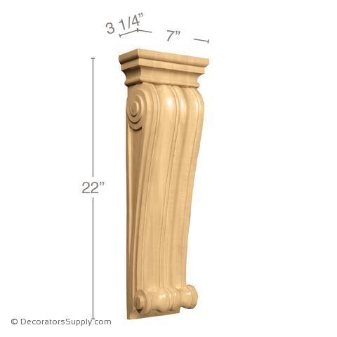 Large Classic Wood Corbel - (Cherry & Maple) - 2 SIZES