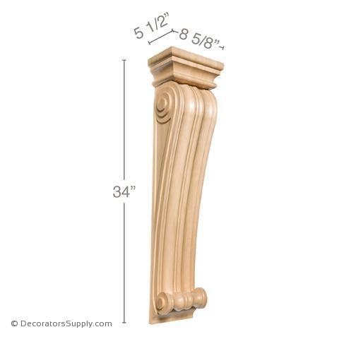 Large Classic Wood Corbel - (Cherry & Maple) - 2 SIZES