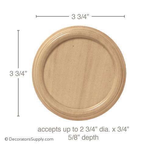 Rosette Wood Plate [2 PCS] - (Cherry & Maple)