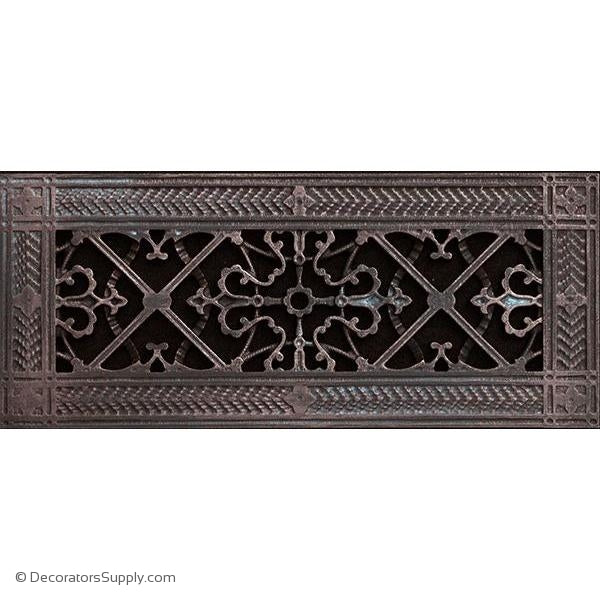 RESIN ARTES & CRAFTS GRILLE - 4X12 DUCT, 6 X 14 FRAME