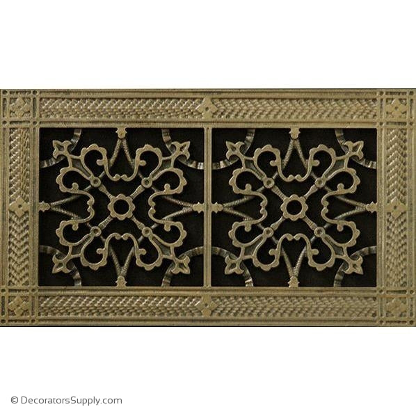 RESIN ARTES & CRAFTS GRILLE-6X12 DUCT, 8 X 14 FRAME