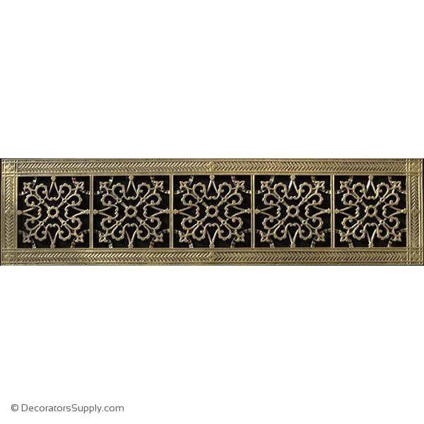 RESIN ARTES & CRAFTS GRILLE-6X30 DUCT, 8 X 32 FRAME-BAI HVAC Grille-vent-cover-Decorators Supply