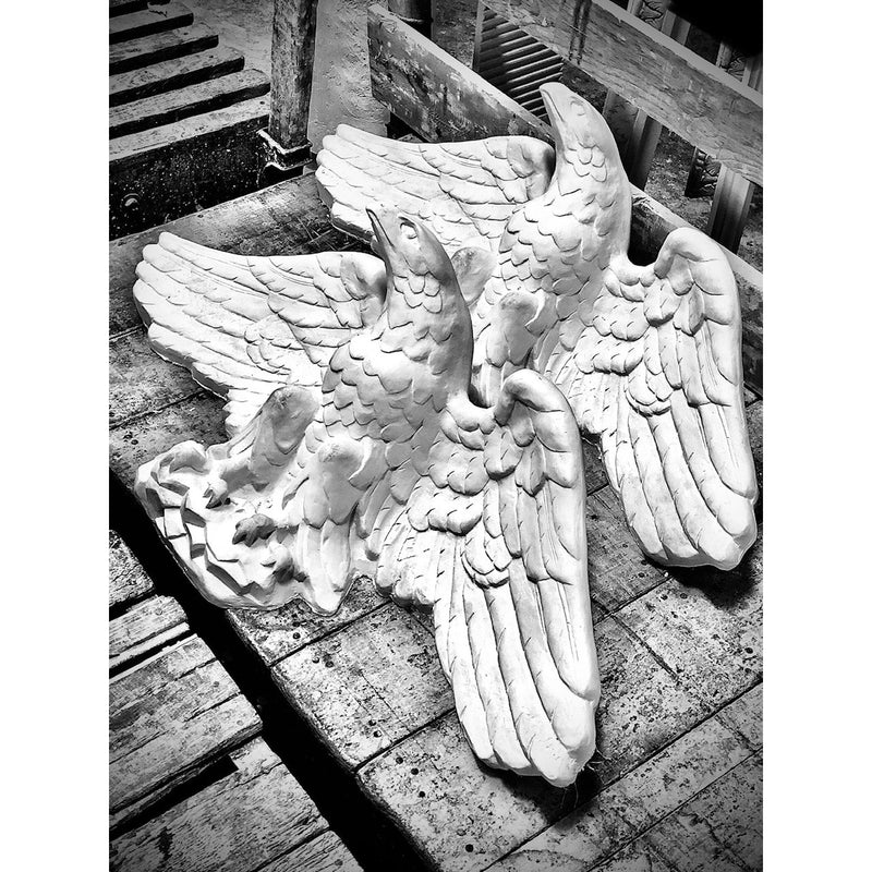 Plaster Eagle--36" X 13"--9" Relief