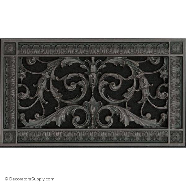 RESIN LOUIS XIV GRILLE - 6X12 DUCT, 8 X 14 FRAME